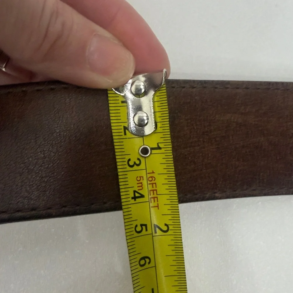 Justin Bent Rail Brown leather belt size 42